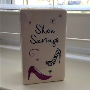 Shoe savings penny bank